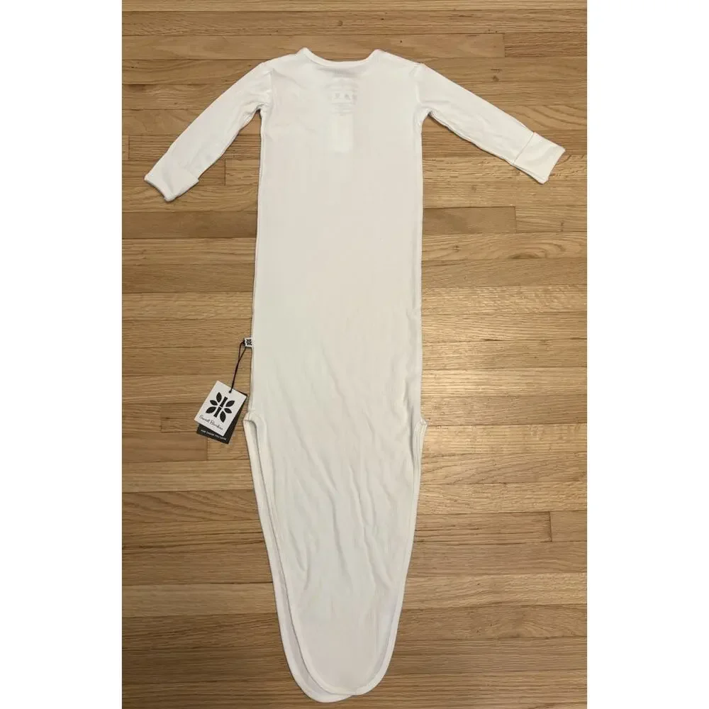 NWT Sweet Bamboo Baby Nightgown Sleep Gown Knotted Newborn OS